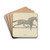Horse Weather Vane by Gordon Sanborn Drink Coasters - set of 4