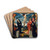 The Crucifixion with Donors and Saints Peter and Margaret by Cornelis Engebrechtsz Drink Coasters - set of 4 The Crucifixion with Donors and Saints Peter and Margaret by Cornelis Engebrechtsz Drink Coasters - set of 4