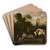 Landscape with a Shepherd by Dirck van Bergen Art Drink Coaster set