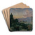 Washington Street, Indianapolis at Dusk by Theodore Clement Steele Art Drink Coaster set