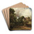 The Glebe Farm by John Constable Art Drink Coaster set