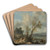 Landscape with Sandy Path beside a River by Philips Wouwerman Art Drink Coaster set