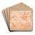 The Drunkenness of Noah by Andrea Sacchi Art Drink Coaster set