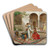 Dancing In The Harem Courtyard by Fabio Fabbi Art Drink Coaster set Dancing In The Harem Courtyard by Fabio Fabbi Art Drink Coaster set
