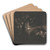 The Adoration of the Shepherds; A Night Piece by Rembrandt van Rijn Art Drink Coaster set