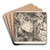 Groep vrouwen, waarvan n naakt en een ander een doek omhooghoudend by Lovis Corinth Art Drink Coaster set
