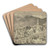 Blick auf Senheim by Heinrich Funk Art Drink Coaster set