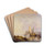 River Scene by Wijnand Nuijen Drink Coasters - set of 4