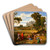 Landscape with Ruth and Boaz by Joseph Anton Koch Art Drink Coaster set