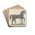 Horse Weather Vane by Carl Weiss Drink Coasters - set of 4