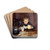 Errand-Boy Drinking Coffee by Christian Krohg Drink Coasters - set of 4