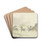 Reiskoets in een berglandschap by Pieter van Loon Drink Coasters - set of 4 Reiskoets in een berglandschap by Pieter van Loon Drink Coasters - set of 4