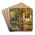At the water's edge by Thomas Edwin Mostyn Art Drink Coaster set