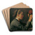 Agathe Thoma, die Schwester des Knstlers by Hans Thoma Art Drink Coaster set