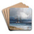 Ship by the Shore by Ivan Konstantinovich Aivazovsky Art Drink Coaster set Ship by the Shore by Ivan Konstantinovich Aivazovsky Art Drink Coaster set