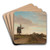 Landschaft mit Windmhle by Eugen Jettel Art Drink Coaster set