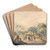 Natives of Cochin Playing Shuttlecock in China by William Alexander Art Drink Coaster set Natives of Cochin Playing Shuttlecock in China by William Alexander Art Drink Coaster set