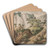 En udsigt af Mns kridtbjerge by Sren L. Lange Art Drink Coaster set En udsigt af Mns kridtbjerge by Sren L. Lange Art Drink Coaster set