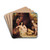 Satyr spying on a reclining nymph by William Etty Drink Coasters - set of 4