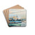 Bateau sur la Siene by Eugne Louis Gillot Drink Coasters - set of 4 Bateau sur la Siene by Eugne Louis Gillot Drink Coasters - set of 4