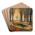 Beechwood by John Atkinson Grimshaw Art Drink Coaster set