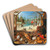 An Allegory of Winter by Sebastian Vrancx Art Drink Coaster set