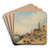 Venice, Riva degli Schiavoni by Carlo Grubas Art Drink Coaster set
