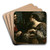 Christ And The Woman Of Samaria by Guercino Art Drink Coaster set