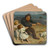 A Harbour Scene by Arthur John Elsley Art Drink Coaster set