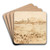 View of Arles by Vincent van Gogh Art Drink Coaster set