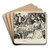 Temptation by Charles Dana Gibson Art Drink Coaster set