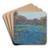 A field of Blue Bonnets, late afternoon sunlight by Julian Onderdonk Art Drink Coaster set