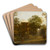 Street with Drawbridge by Jan Both Art Drink Coaster set Street with Drawbridge by Jan Both Art Drink Coaster set