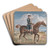 Mr. Woodward, Mounted by James Seymour Art Drink Coaster set Mr. Woodward, Mounted by James Seymour Art Drink Coaster set