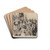 Soldiers and Civilians by James Ensor Drink Coasters - set of 4