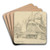 Russian Wooden Church by Elemr Halsz-Hradil Art Drink Coaster set
