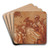 The adoration of the Magi by Abraham Bloemaert Art Drink Coaster set