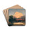 A Landscape at Sunset by Ignaz Raffalt Drink Coasters - set of 4