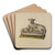 Pa. German Chalkware Sheep by Mina Lowry Art Drink Coaster set