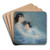 Jeune mre et sa fille by Lucien Lvy-Dhurmer Art Drink Coaster set