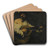 The Mandolin Player by Thodule Ribot Art Drink Coaster set The Mandolin Player by Thodule Ribot Art Drink Coaster set