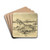 Fallen Horse and Dead Knight by Eugne Delacroix Drink Coasters - set of 4