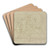 Bacchus' triumph by Girolamo Da Carpi Art Drink Coaster set