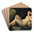 Sleep, an Image of Death by Annibale Carracci Art Drink Coaster set