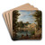 View of the azienki Palace in summer by Marcin Zaleski Art Drink Coaster set View of the azienki Palace in summer by Marcin Zaleski Art Drink Coaster set