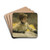 Admiring a Portfolio by James Tissot Drink Coasters - set of 4