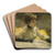 Admiring a Portfolio by James Tissot Art Drink Coaster set