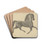 Horse Weather Vane by Rollington Campbell Drink Coasters - set of 4 Horse Weather Vane by Rollington Campbell Drink Coasters - set of 4