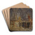 Prozession vor einer Kirche by Hermann Braun Art Drink Coaster set