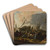 Scene in an Eastern port by Hendrik van Minderhout Art Drink Coaster set Scene in an Eastern port by Hendrik van Minderhout Art Drink Coaster set